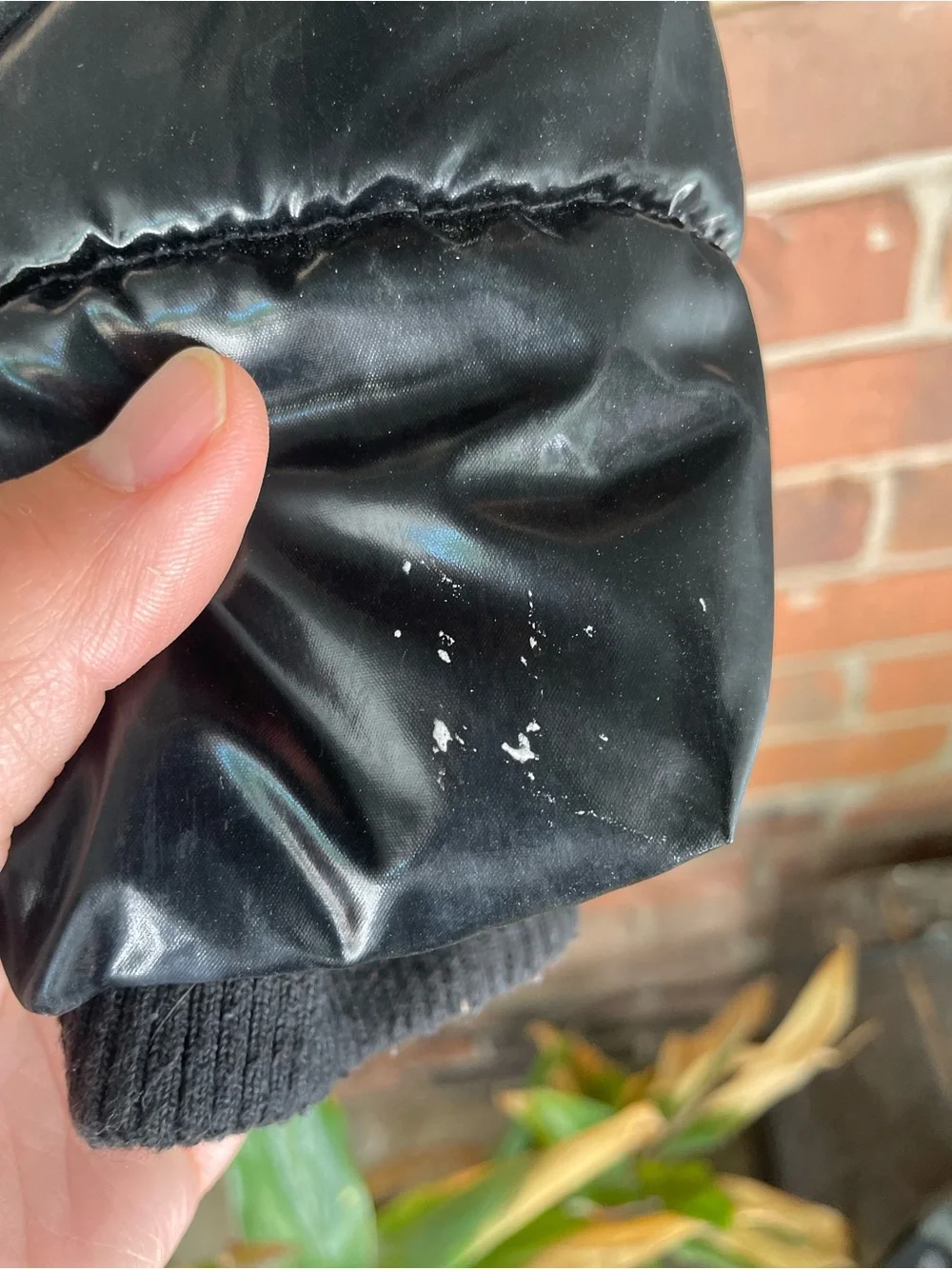 Girls Black Quilted Puffer Jacket with Fleece inside and Hood size Small, 7/8